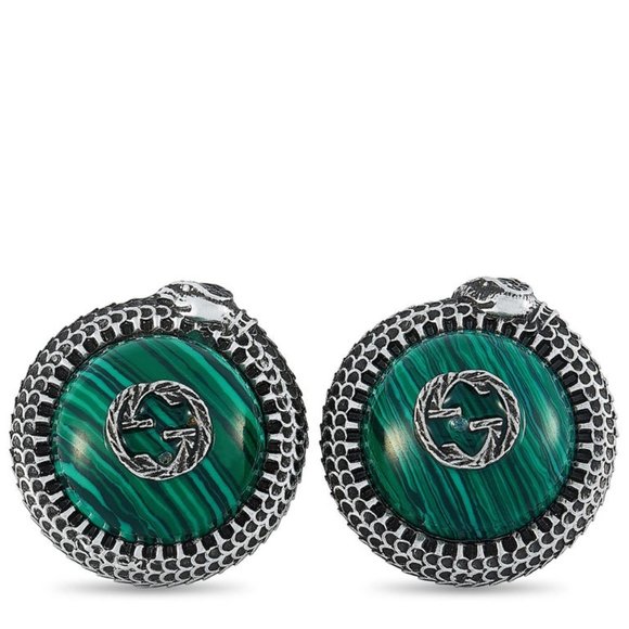 Authentic Gucci Garden GG Snake Cuff Links in Silver NEW IN BOX - Picture 6 of 9